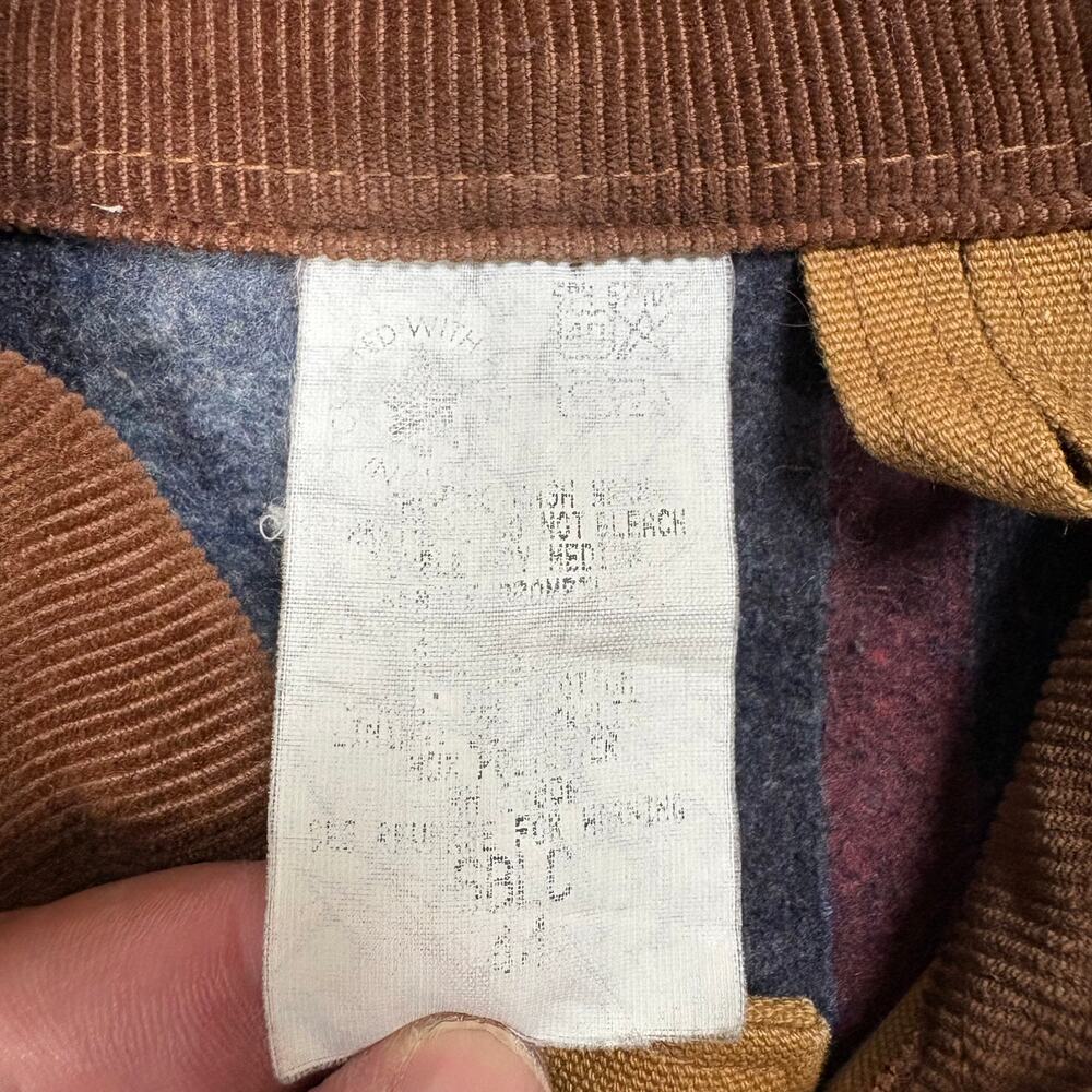 Vintage 1990s Carhartt Blanket Lined Denim Work Coat - Picture 5 of 9